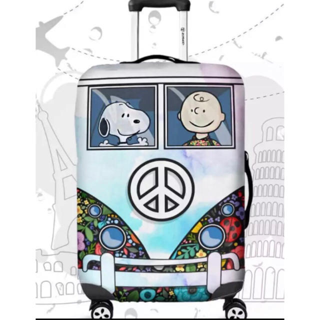 SNOOPY(スヌーピー)の再入荷！スーツケースカバー スヌーピー  M レディースのバッグ(スーツケース/キャリーバッグ)の商品写真