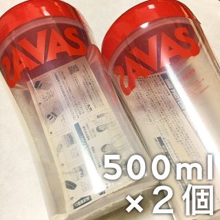 メイジ(明治)の500ml×2個セット｜SAVAS プロテインシェイカー レッド(トレーニング用品)