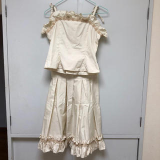 ヴィクトリアンメイデン(Victorian maiden)のヴィクトリアンメイデン・ビスチェ&スカートセットアップ(ひざ丈スカート)