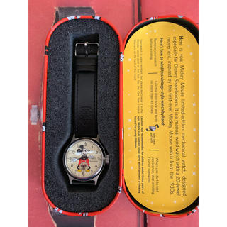 ディズニー(Disney)のミッキーマウス 手巻腕時計 1933復刻 株主限定(腕時計(アナログ))