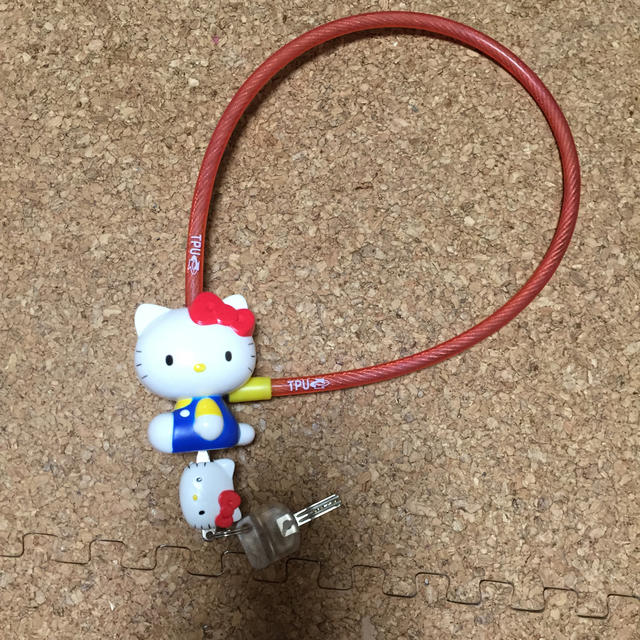 ハローキティ - ハローキティ 自転車の鍵セットの通販 by ちび3ママ's
