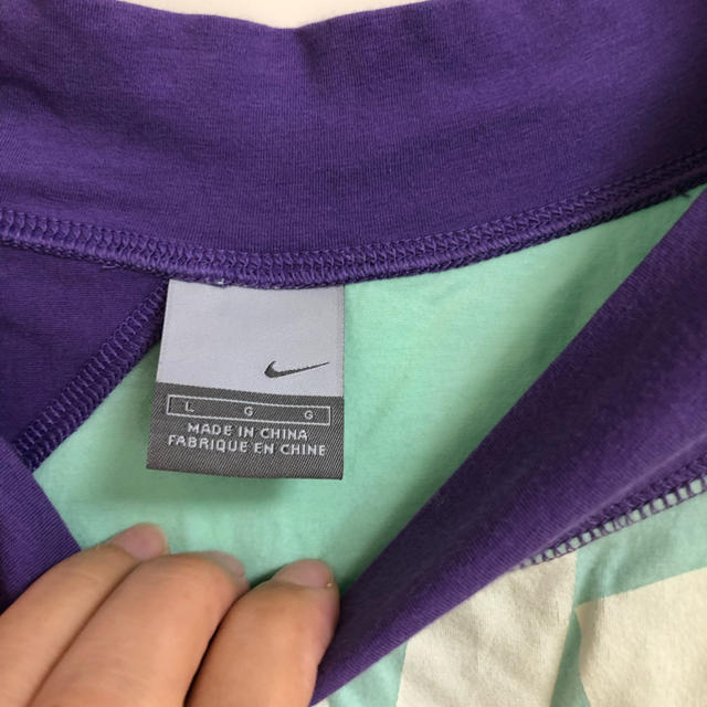 NIKE(ナイキ)のキティ様専用NIKE Tシャツ7、8分丈袖Lサイズ レディースのトップス(Tシャツ(長袖/七分))の商品写真