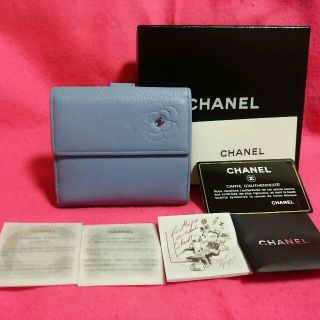 シャネル(CHANEL)の美品正規品【シャネル】カメリア折り財布(財布)