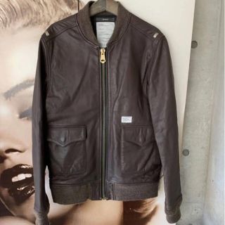 wtaps A2 レザー　ブラウン　Ｓサイズ