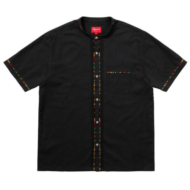 Supreme S/S Band Collar Shirt M