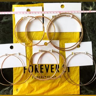 フォーエバートゥエンティーワン(FOREVER 21)のForever21 フープピアス　(5点セット)(値下げしました)(ピアス)