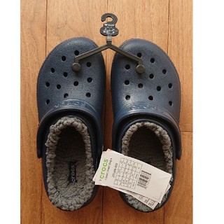 クロックス(crocs)の新品 クロックス ネイビー ボア 21センチ(サンダル)