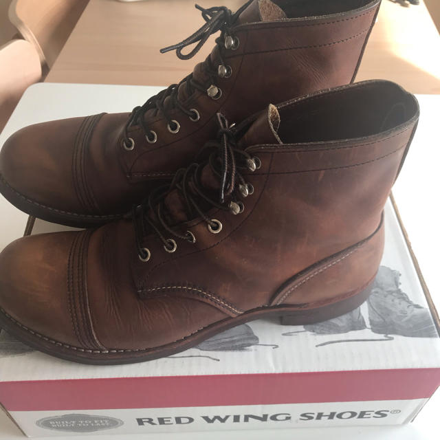 REDWING(レッドウィング)のレッドウィングほぼ新品＊キャメルワークブーツ メンズの靴/シューズ(ブーツ)の商品写真