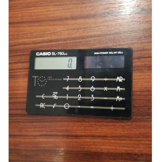 カシオ(CASIO)のカシオ　ソーラー名刺型電卓(オフィス用品一般)