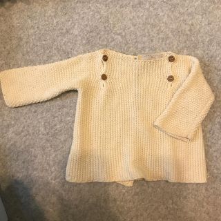 ザラキッズ(ZARA KIDS)のZARA HOME 薄手ニットカーディガン 68cm 0-6months(カーディガン/ボレロ)