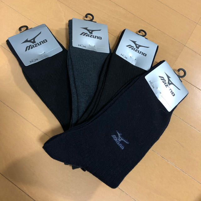 MIZUNO(ミズノ)の【値下げしました】ミズノ　紳士　靴下　4足セット メンズのレッグウェア(ソックス)の商品写真