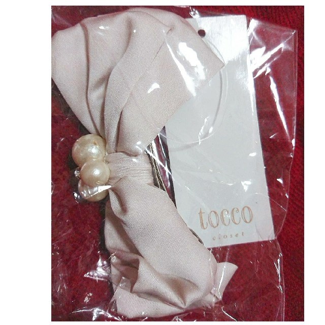 tocco(トッコ)の新品未使用TOCCO 🎀サテンリボンご令嬢バレッタ レディースのヘアアクセサリー(バレッタ/ヘアクリップ)の商品写真