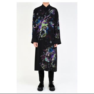 ラッドミュージシャン(LAD MUSICIAN)のBLACK×GREEN×PURPLE   LONG SHIRT 新品  42(シャツ)