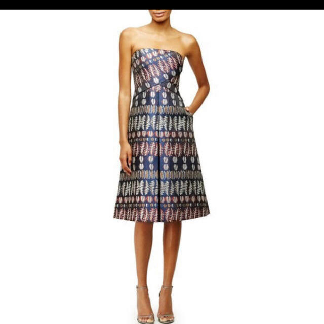 Tory Burch(トリーバーチ)のトリーバーチ　ベアトップドレス レディースのフォーマル/ドレス(ミディアムドレス)の商品写真