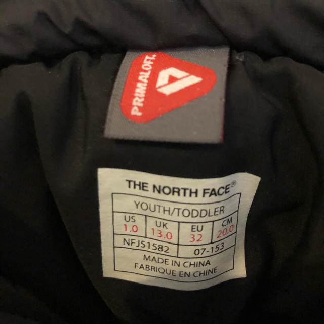 THE NORTH FACE(ザノースフェイス)のザ・ノース・フェイス　ブーツ キッズ ヌプシブーティ　ブラック　20.0センチ キッズ/ベビー/マタニティのキッズ靴/シューズ(15cm~)(ブーツ)の商品写真