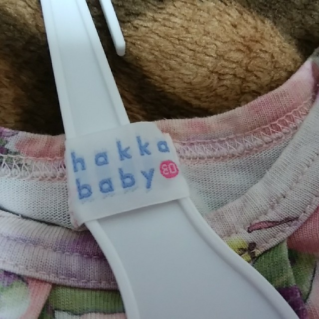 hakka baby(ハッカベビー)のぶどう様専用 Hakka baby ピンク　花柄　七分丈　サイズ80 キッズ/ベビー/マタニティのベビー服(~85cm)(Ｔシャツ)の商品写真