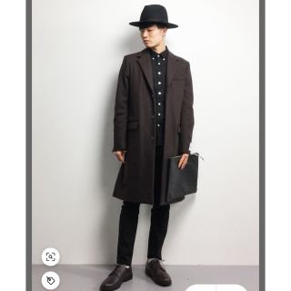 ステュディオス(STUDIOUS)の【値下げ】ユナイテッドトウキョウ　ブラウン　チェスターコート(チェスターコート)