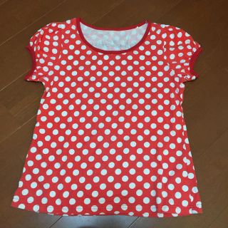 ディズニー(Disney)のミニー Tシャツ ドット柄 LLサイズ(Tシャツ(半袖/袖なし))