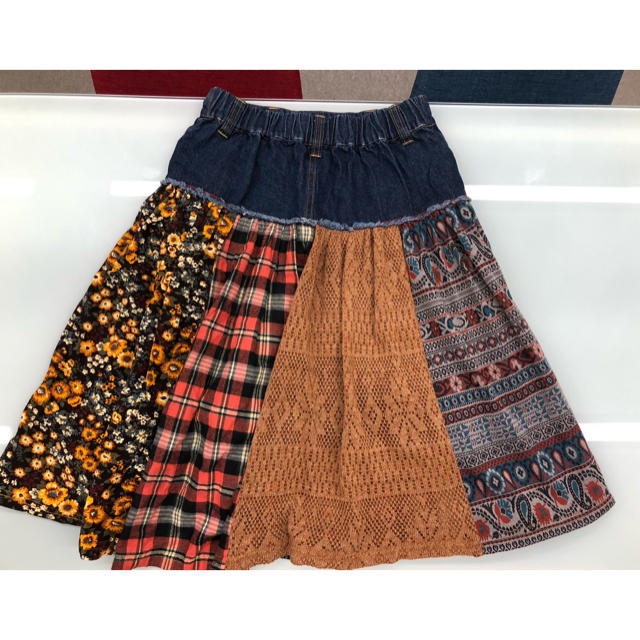 titicaca(チチカカ)のチチカカ✨異素材パッチワークスカート✨ レディースのスカート(ひざ丈スカート)の商品写真