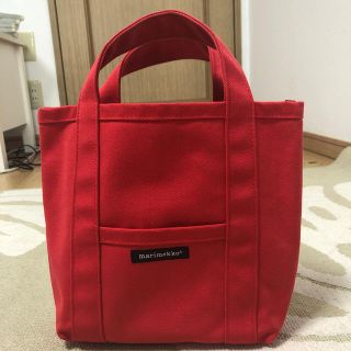 マリメッコ(marimekko)のマリメッコ  赤 トートバッグ(トートバッグ)