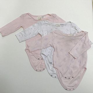 ザラキッズ(ZARA KIDS)のZara Baby 長袖ロンパース 74cm  3枚セット(ロンパース)