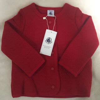 プチバトー(PETIT BATEAU)のプチバトー 新品カーディガン 80cm(カーディガン)