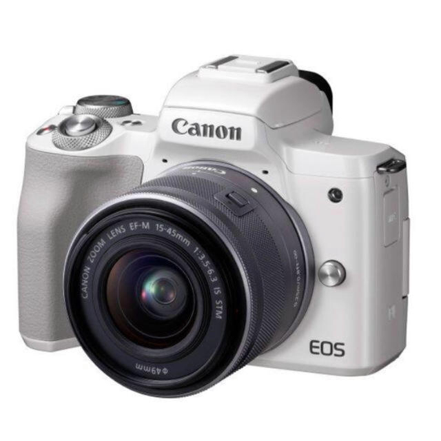 新品未使用 Canon EOS Kiss M レンズキット ホワイト 保証付き