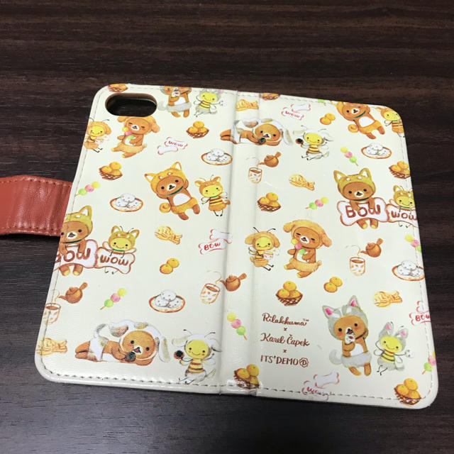 サンエックス(サンエックス)の【リラックマ】手帳型　スマホケース (iPhone7) スマホ/家電/カメラのスマホアクセサリー(iPhoneケース)の商品写真