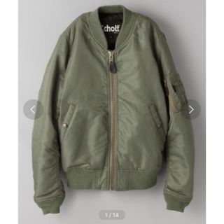 ショット(schott)のschott×ジーナシス ★ コラボMA-1 カーキ(ブルゾン)