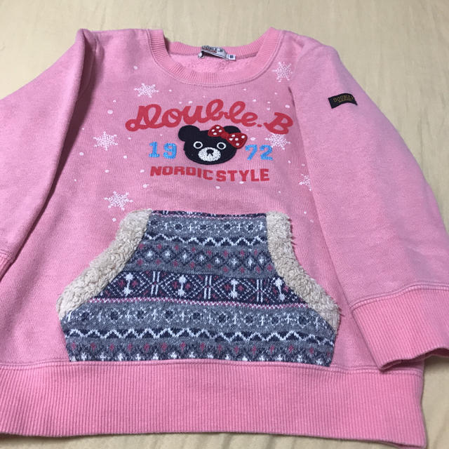 DOUBLE.B(ダブルビー)のダブルビーのトレナーです。 キッズ/ベビー/マタニティのキッズ服男の子用(90cm~)(ジャケット/上着)の商品写真