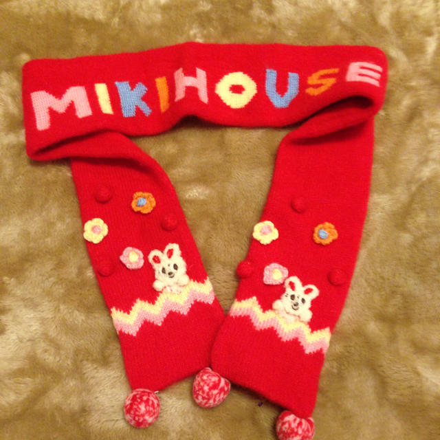 mikihouse(ミキハウス)のミキハウス マフラーと手袋 キッズ/ベビー/マタニティのこども用ファッション小物(マフラー/ストール)の商品写真