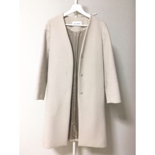 11/30まで Spick and Span メルトンVネックカラーコート