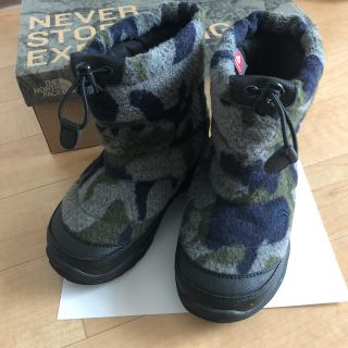 ザノースフェイス(THE NORTH FACE)のノースフェイス ヌプシ  ウール　カモフラ　19cm(ブーツ)