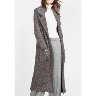 ザラ(ZARA)のZARAニットガウンコート(ニットコート)