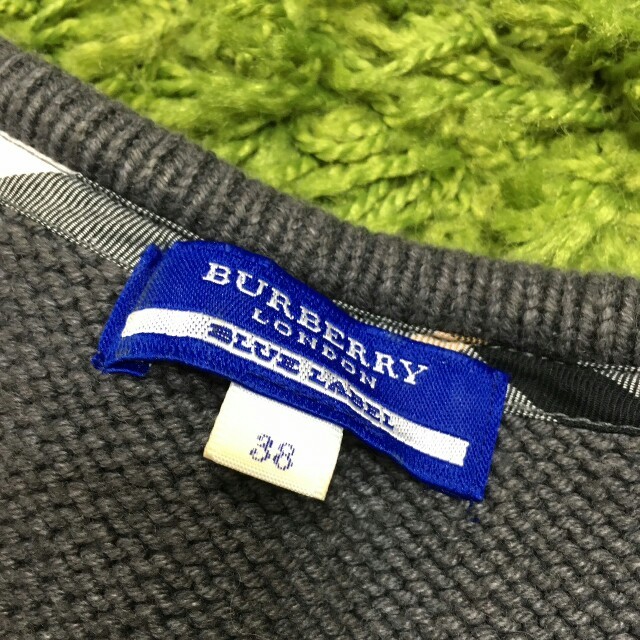 BURBERRY BLUE LABEL(バーバリーブルーレーベル)のburberryバーバリーブルーレーベル　レディニットワンピース レディースのワンピース(ひざ丈ワンピース)の商品写真