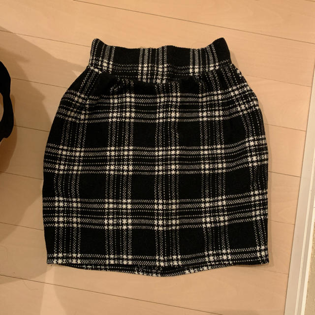 EMSEXCITE(エムズエキサイト)のツィードチェック★スカート★ レディースのスカート(ひざ丈スカート)の商品写真