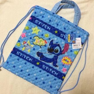 ディズニー(Disney)の新品⭐️スティッチお着替え袋(体操着入れ)