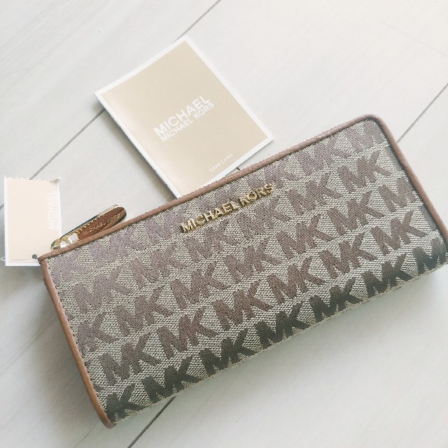 2019AW MICHAEL KORS L字 長財布 ベージュ