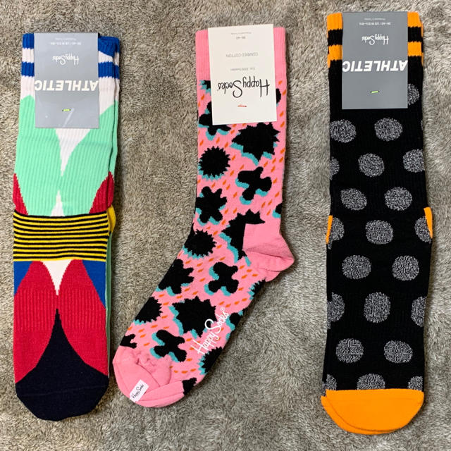 BEAMS(ビームス)のハッピーソックス レディース3足 定価5,720円 happy socks レディースのレッグウェア(ソックス)の商品写真