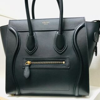 セリーヌ(celine)のセリーヌ  マイクロラゲージハンドバッグ/スムースカーフスキン(ハンドバッグ)