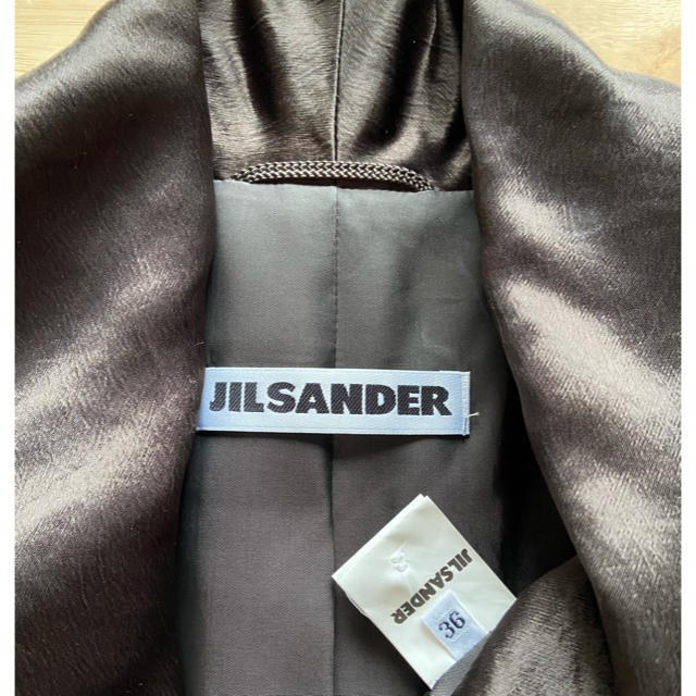 Jil Sander サテン調ロングジャケット