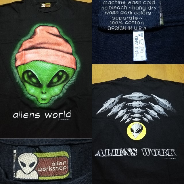 Alien Workshop(エイリアンワークショップ)のAM様専用  ALIEN WORK SHOP 半袖 Tシャツ 黒 メンズのトップス(Tシャツ/カットソー(半袖/袖なし))の商品写真