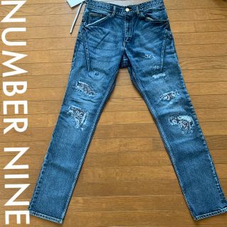 ナンバーナイン(NUMBER (N)INE)のNUMBER NINE バンダナ柄　パッチワーク ダメージ デニム パンツ　(デニム/ジーンズ)