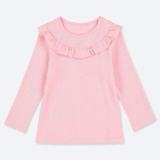 ユニクロ(UNIQLO)のユニクロ クルーネック長袖 90(Tシャツ/カットソー)