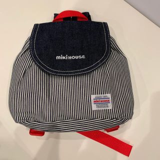 ミキハウス(mikihouse)のいーぴー様専用　ミキハウス　リュック　ストライプ(リュックサック)