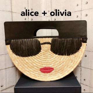 アリスアンドオリビア(Alice+Olivia)の人気 完売 alice+olivia アリスアンドオリビア  カゴバッグ レア(かごバッグ/ストローバッグ)