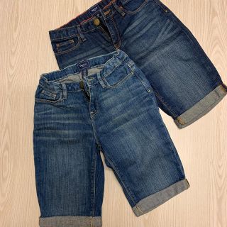 ギャップキッズ(GAP Kids)のGAP ロールアップ　デニム  ハーフパンツ　２点セット(パンツ/スパッツ)