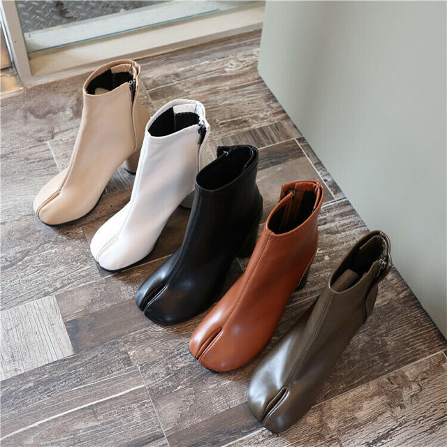 足袋ブーツ,ホワイト レディースの靴/シューズ(ブーツ)の商品写真