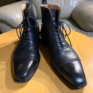 クロケットアンドジョーンズ(Crockett&Jones)のクロケット&ジョーンズ＊シップス　バルモラルカーフブーツ　サイズ８Ｅ 幅狭め(ブーツ)