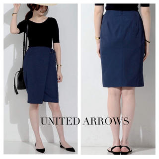 ユナイテッドアローズ(UNITED ARROWS)の UNITED ARROWS UBCE ベルト ラップスカート(ひざ丈スカート)